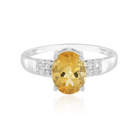 Bague en argent et Citrine