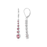 Boucles d'oreilles en or et Tourmaline rose du Brésil  (KM by Juwelo)