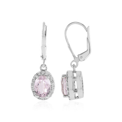 Boucles d'oreilles en argent et Kunzite