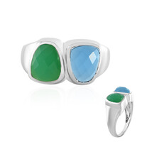 Bague en argent et Chrysoprase (KM by Juwelo)