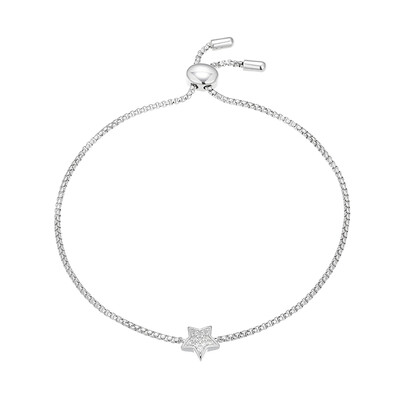 Bracelet en argent et Topaze blanche