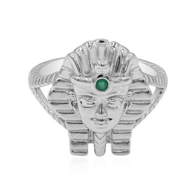 Bague en argent et Emeraude du Brésil