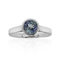 Bague en argent et Tanzanite non chauffée