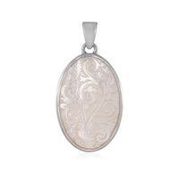 Pendentif en argent et Nacre (Bali Barong)