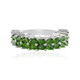 Bague en argent et Diopside de Russie