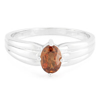 Bague pour homme en argent et Zircon orange de Mashawa