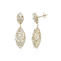 Boucles d'oreilles en or et Zircon (Ornaments by de Melo)