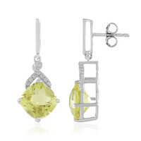 Boucles d'oreilles en argent et Quartz citron