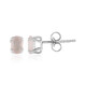 Boucles d'oreilles en argent et Quartz rose