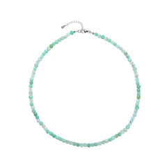 Collier en argent et Chrysoprase