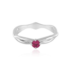 Bague en argent et Rubellite