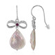 Boucles d'oreilles en argent et Perle de culture d'eau douce (TPC)