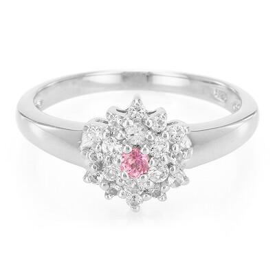 Bague en argent et Tourmaline rose