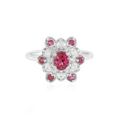 Bague en argent et Rubellite