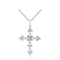 Collier en argent et Topaze blanche