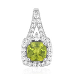 Pendentif en argent et Vésuvianite