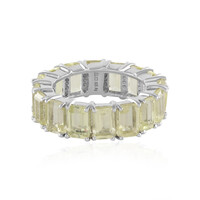 Bague en argent et Quartz citron