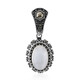 Pendentif en argent et Pierre de Lune blanche (Annette classic)