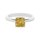 Bague en argent et Zircon jaune