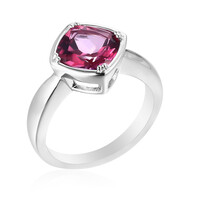 Bague en argent et Topaze rose