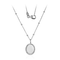 Collier en argent et Topaze blanche