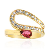 Bague en argent et Rubellite