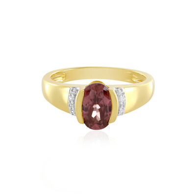 Bague en argent et Zircon rose