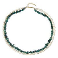 Collier en argent et Chrysocolle