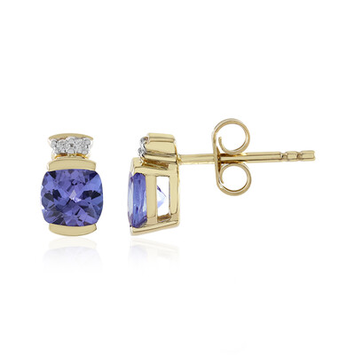 Boucles d'oreilles en or et Tanzanite