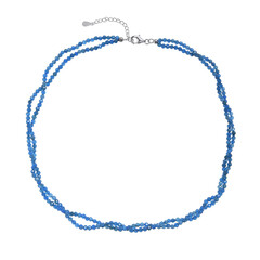 Collier en argent et Apatite bleue