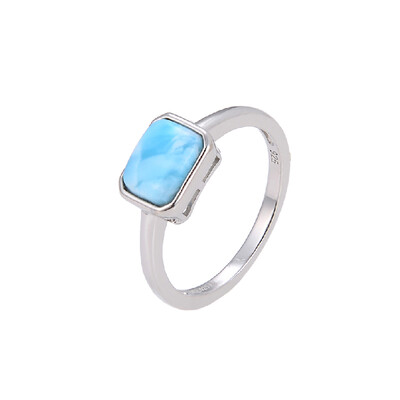 Bague en argent et Larimar