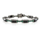 Bracelet en argent et Spinelle noir (KM by Juwelo)