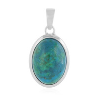 Pendentif en argent et Chrysocolle