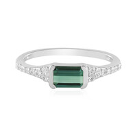 Bague en argent et Tourmaline verte de Benedito