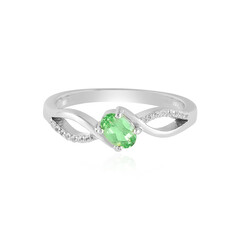 Bague en argent et Grenat Tsavorite