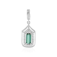 Pendentif en argent et Tourmaline verte de Benedito