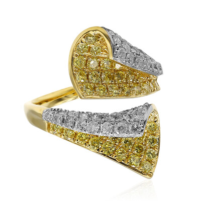 Bague en or et Diamant SI2 jaune (CIRARI)