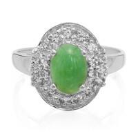 Bague en argent et Chrysoprase impériale