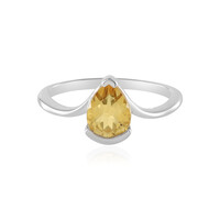 Bague en argent et Citrine