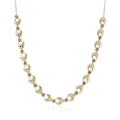 Collier en or et Diamant champagne I2 (Ornaments by de Melo)