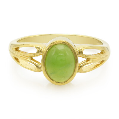 Bague en argent et Chrysoprase impériale