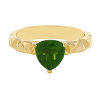 Bague en argent et Diopside de Russie