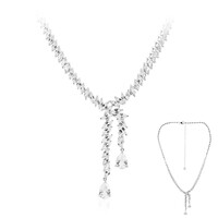 Collier en argent et Topaze blanche