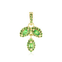 Pendentif en argent et Grenat Tsavorite