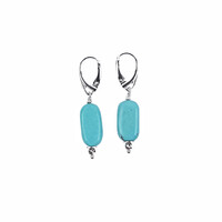 Boucles d'oreilles en argent et Turquoise