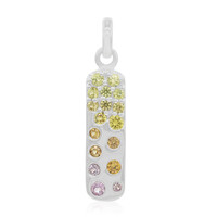 Pendentif en argent et Saphir jaune