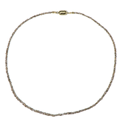 Collier en argent et Diamant champagne (Adela Silber)