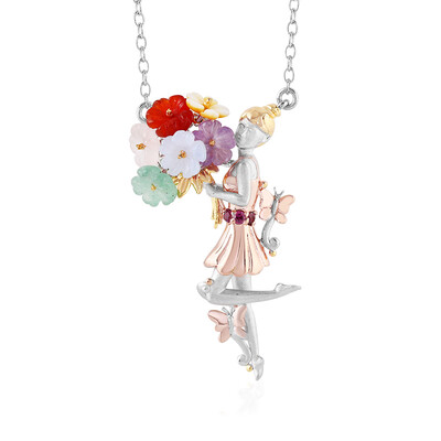 Collier en argent et Cornaline (Gems en Vogue)