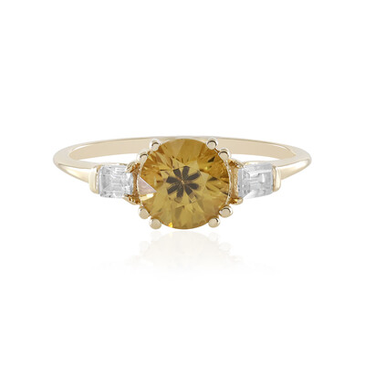 Bague en or et Zircon jaune