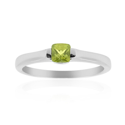 Bague en argent et Vésuvianite